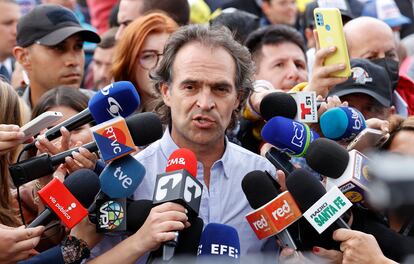 El candidato presidencial Fico Gutiérrez, el martes en Bogotá.