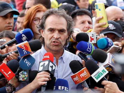 El candidato presidencial Fico Gutiérrez, el martes en Bogotá.