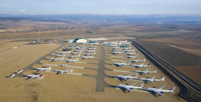 Vista general del aeropuerto de Teruel.