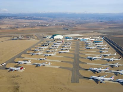 Vista general del aeropuerto de Teruel.