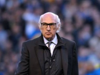 Carlos Bianchi, durante un partido.