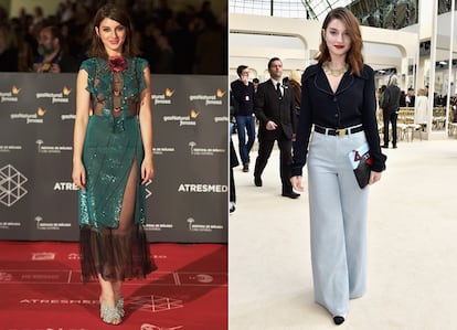 María Valverde

Es una de nuestras actrices más hollywoodienses. Sus últimos trabajos y su estilo delicado, elegante y un tanto parisino, la acercan más al perfil de celebrity internacional. Tanto es así que firmas como Nina Ricci o Chanel le han echado el ojo invitándola a sus desfiles. La hemos visto brillar de la mano de diseños de Louis Vuitton, Miu Miu, Dior o Stella McCartney. “Mis iconos de estilo van desde Audrey Hepburn a Caroline de Maigret y me encanta jugar con la moda cuando tengo apariciones públicas”, contaba a S Moda.