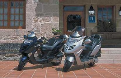 El nuevo Kymco es un escúter grande y apto para trayectos interurbanos.