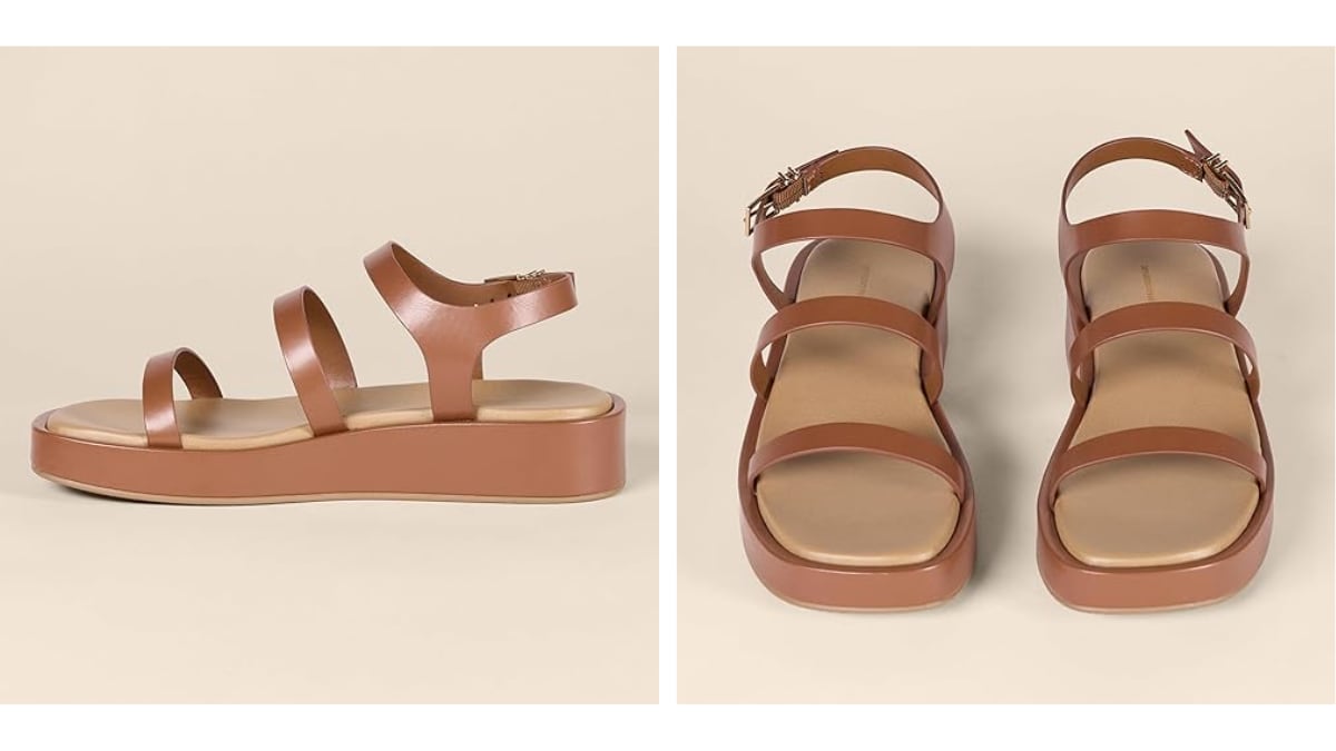 Sandalias de tiras con plataforma plana