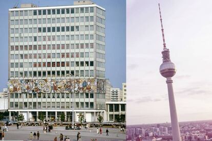 El autor de los "edificios de jengibre" pudo desquitarse con la torre de la televisión de Berlín, con su esfera a 300 metros de altura, y con la Haus des Lehrers, "casa de los maestros", más parecida al trabajo de Mies van der Rohe en Estados Unidos. |