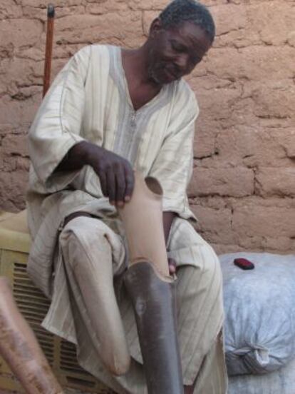 Mohamed perdió su pierna en 1992 durante una exploración del terreno.