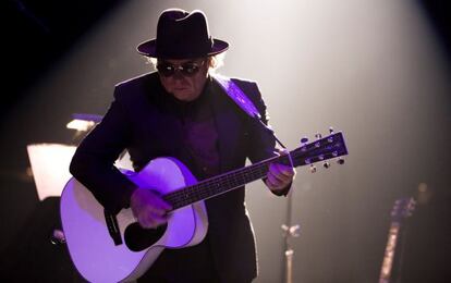 Van Morrison en un concierto.