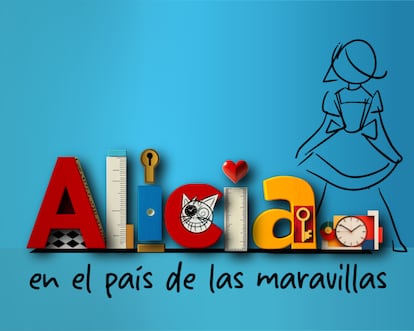 Cartel promocional de 'Alicia en el país de las maravillas' en el Teatro San Pol. 