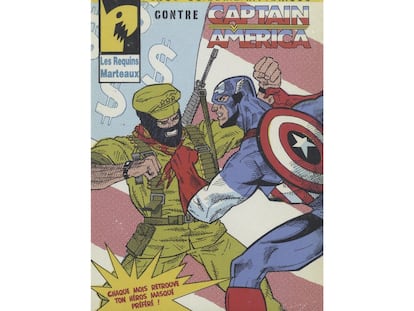 Portada del cómic 'Subcomandante Marcos contra Capitán América'.