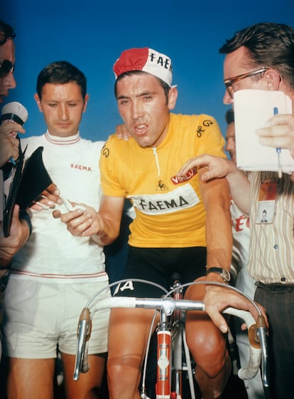 Eddy Merckx, tras terminar la 17ª etapa del Tour de Francia de 1969 cuando era líder con una diferencia de 16 minutos y 18 segundos.