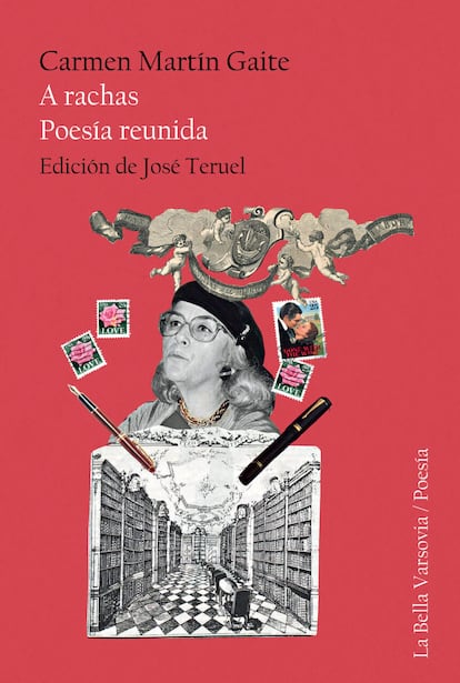 Portada de 'A rachas. Poesía reunida', de Carmen Martín Gaite. EDITORIAL LA BELLA VARSOVIA