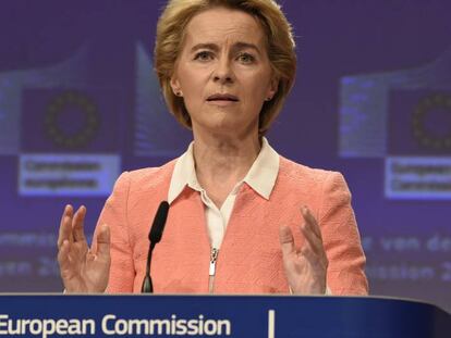 La presidenta electa de la Comisión Europea, Ursula von der Leyen, el 10 de septiembre.