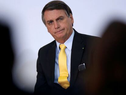 Jair Bolsonaro durante una ceremonia en el Palacio de Planalto, el 19 de octubre.