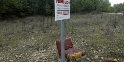 Paraje donde fue localizado el cuerpo del boxeador Roberto Larralde.