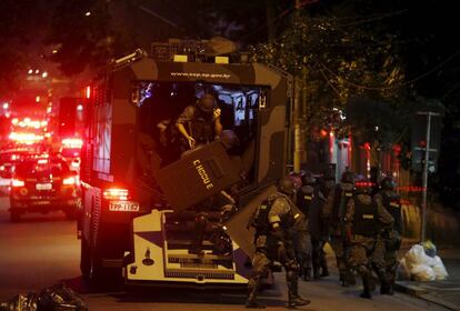 A Tropa de Choque da PM de São Paulo logo começou uma 'caça' aos manifestantes que se dispersaram pelas ruas do centro da cidade.