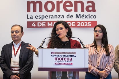 Luisa María Alcalde ofreció detalles sobre lo discutido en la reunión.