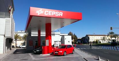 Una estación de servicio de Cepsa.