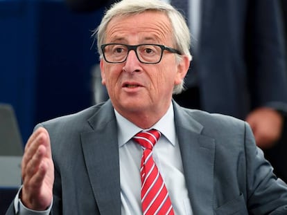El presidente de la Comisi&oacute;n Europea, Jean-Claude Juncker, en el Parlamento europeo