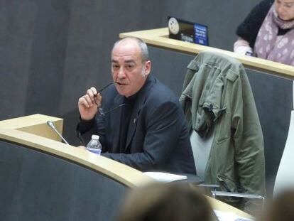 Martin Garitano, en un pleno reciente de las Juntas de Gipuzkoa.