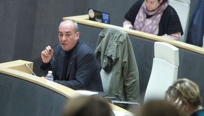 Martin Garitano, en un pleno reciente de las Juntas de Gipuzkoa.