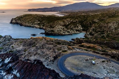 Panorámica del parque natural del Cabo de Creus, en Girona, que marca el punto más oriental de la península Ibérica.