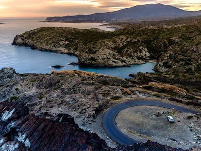 Panorámica del parque natural del Cabo de Creus, en Girona, que marca el punto más oriental de la península Ibérica.