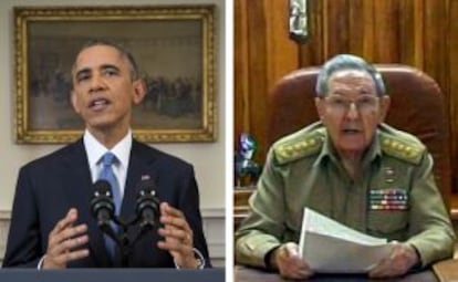 Discursos d'Obama i Castro.