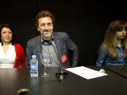 Valiente, en la presentación de su candidatura a las primarias de Ahora Madrid.