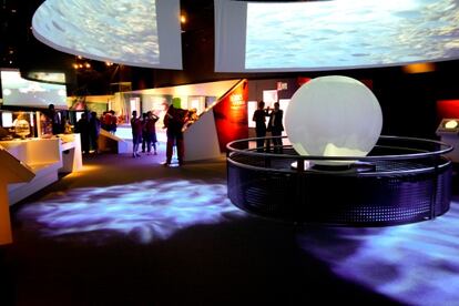 Imagen del interior del museo de la Volvo Ocean Race.