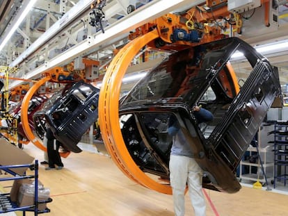 Cadena de ensamblaje de Chrysler en Sterling Heights, Michigan