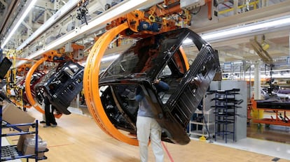 Cadena de ensamblaje de Chrysler en Sterling Heights, Michigan