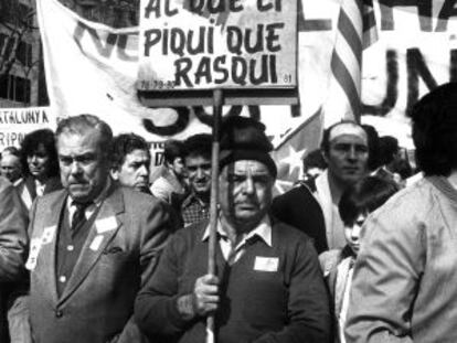 Manifestación en Valencia contra la Ley Orgánica de Armonización del Proceso Autonómico, conocida como LOAPA.