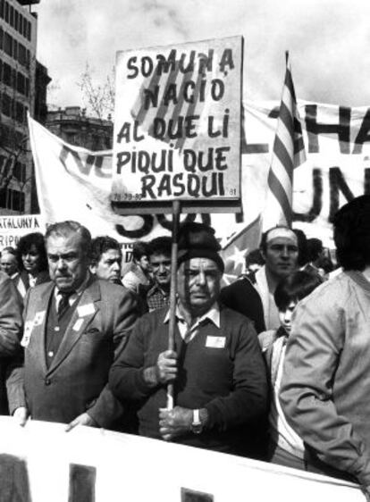 Manifestación en Valencia contra la Ley Orgánica de Armonización del Proceso Autonómico, conocida como LOAPA.