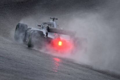 El piloto de Mercedes Lewis Hamilton durante los entrenamientos del Gran Premio de Estados Unidos de Fórmula 1.