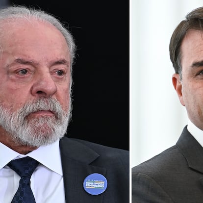 Luiz Inácio Lula da Silva y Flávio Bolsonaro.