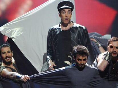El representante de Turqu&iacute;a, Can Bonomo,  en el Festival de Eurovisi&oacute;n 2012