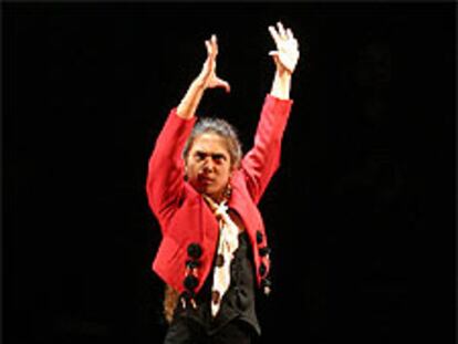 Nazaret Reyes, en el estreno de <i>Carmen Amaya. Evocaciones.</i>