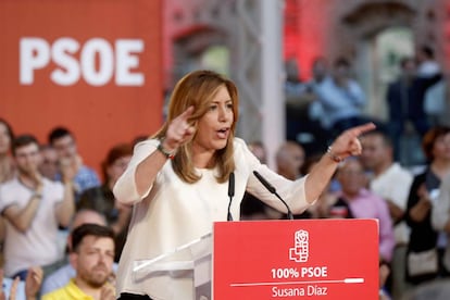 Acto de Susana Diaz en Madrid con juventudes socialistas.