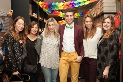 Ana Antic (estilista y bloguera), Emma López (Piazza Comunicación), Elena Ferreras, Fran Guzmán (Bow Tie Blue), Laura Capó y Ana Cruz.