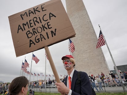 Protestas contra el presidente de Estados Unidos, Donald Trump, en Washington.