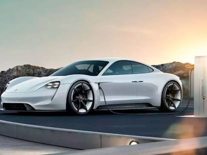 Porsche Taycan EV.