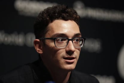 Fabiano Caruana, este jueves en Londres.