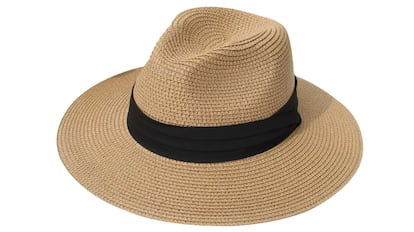 Sombrero de paja para mujer para el verano disponible en varios colores