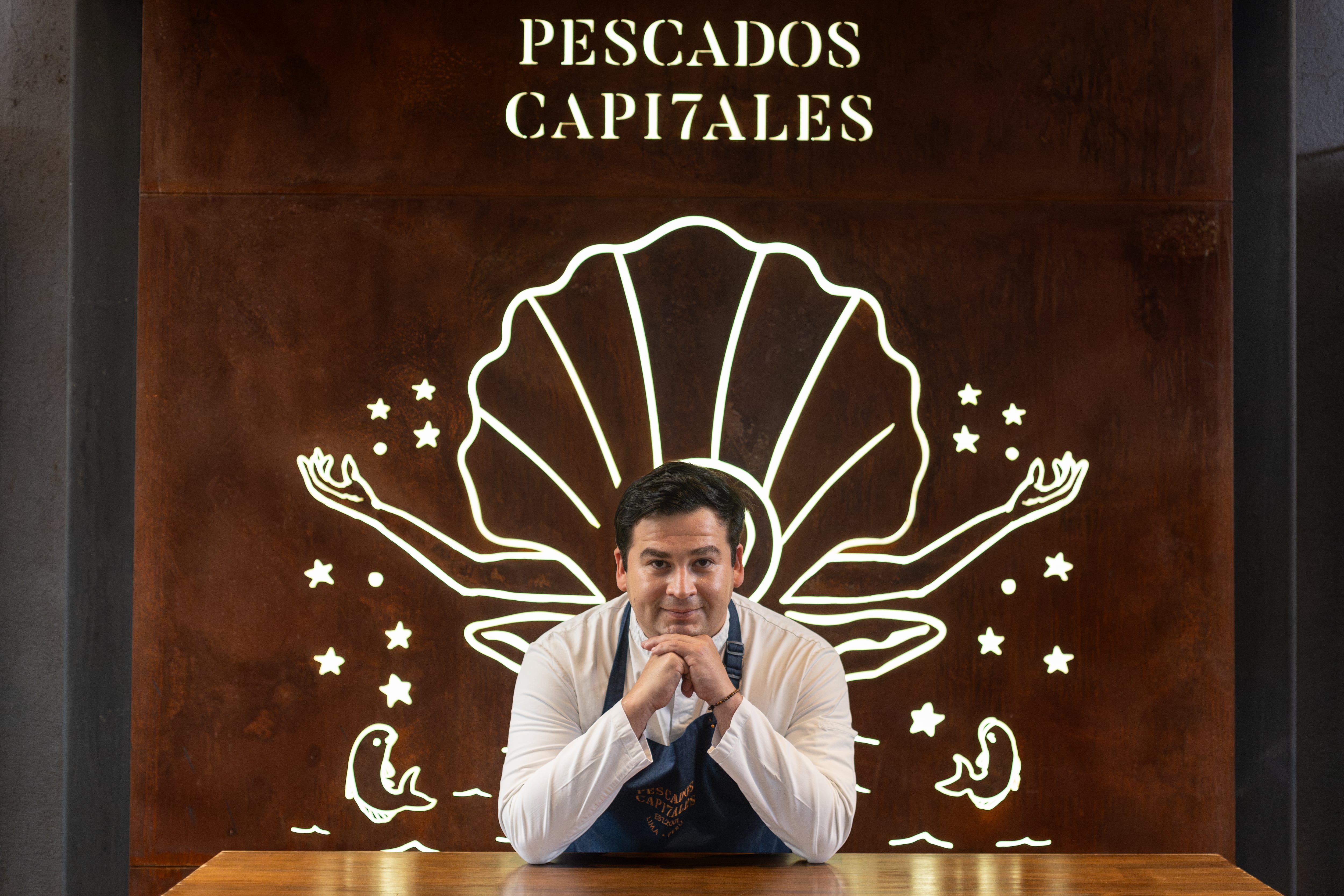 El chef chileno en Santiago, Chile.