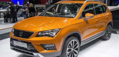 El Seat Ateca en el Salón del Automóvil de Ginebra, Suiza, en 2016.