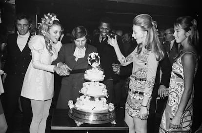 La boda de Sharon Tate y Roman Polanski, celebrada el 20 de enero de 1968.