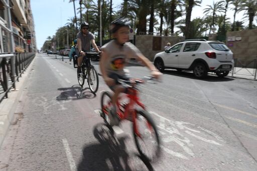 Un carril bici de Elche.