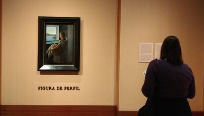 'Figura de perfil' de Dalí que reprodueix l'exposició de 1925 a les Dalmau.