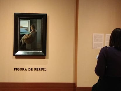 'Figura de perfil' de Dalí que reprodueix l'exposició de 1925 a les Dalmau.