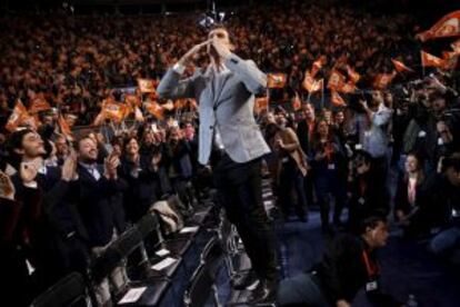 Albert Rivera, durante el mitin.